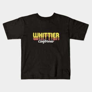 Retro Whittier California Kids T-Shirt